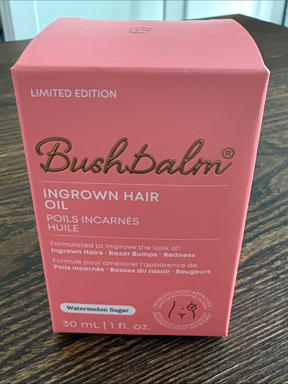 Bushbalm NIB Watermelon Sugar Ingrown Hair Oil - 1 Fl oz
